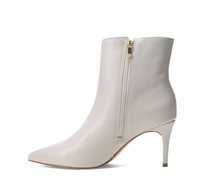 Botas de Mujer Bottero Caña Baja Y Taco Fino Marfil