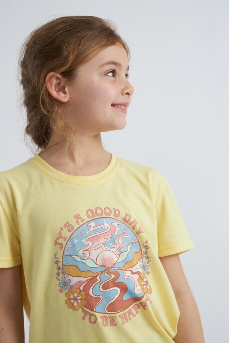 Remera Good Day Amarillo