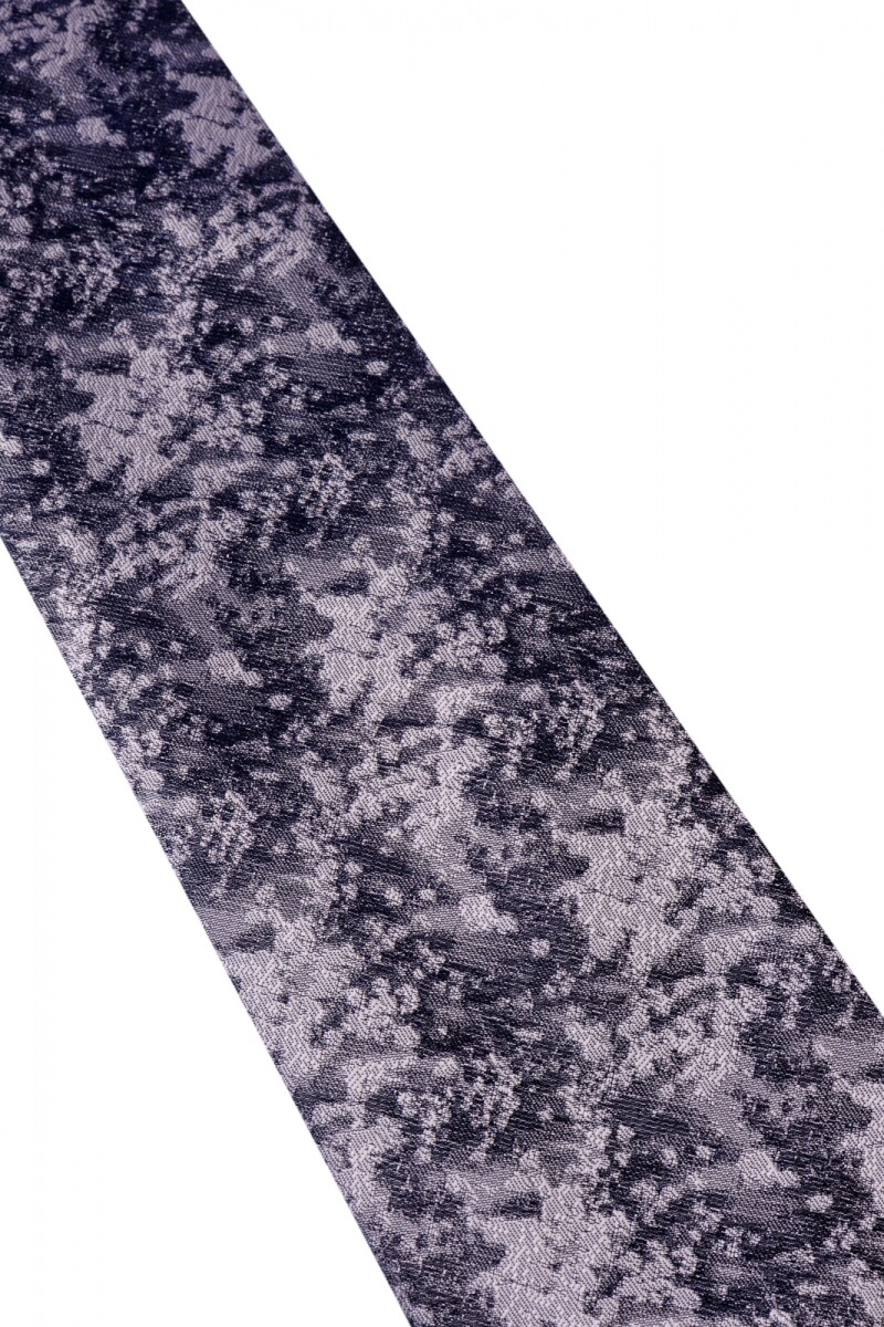 Corbata con pañuelo 8 cm GRIS
