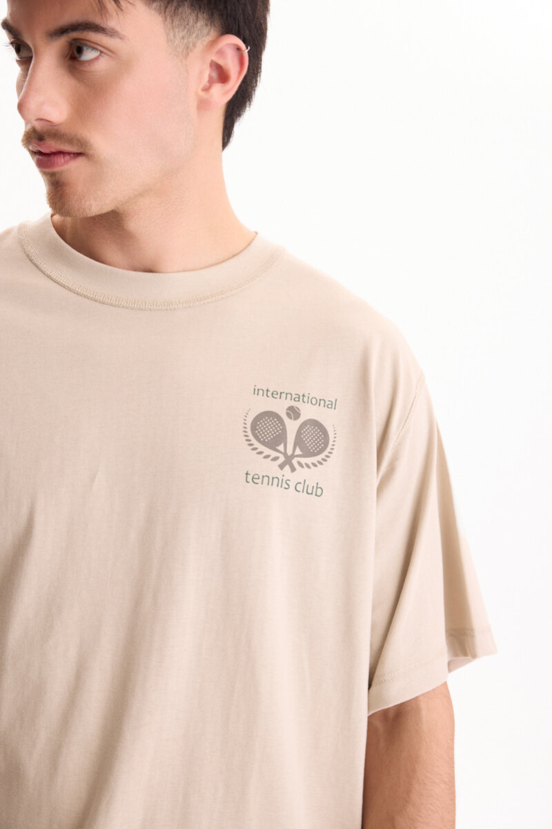 Remera Court Beige
