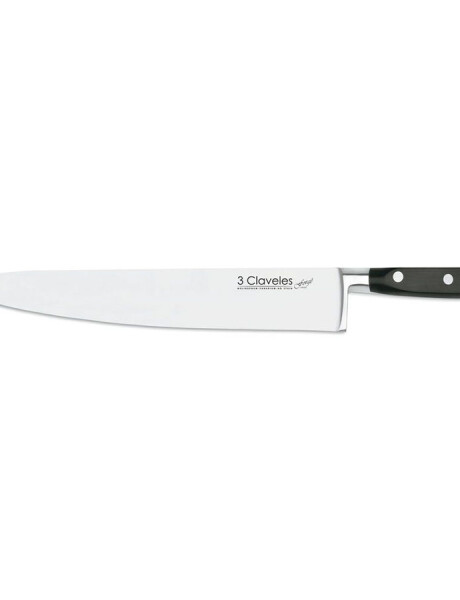 CUCHILLO CHEF 30CM C/ PVC MANGO NEGRO FORGE 3 CLAVELES CUCHILLO CHEF 30CM C/ PVC MANGO NEGRO FORGE 3 CLAVELES