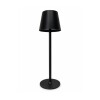 Lampara de mesa recargable negra USB 10x38 cm Lampara de mesa recargable negra USB 10x38 cm