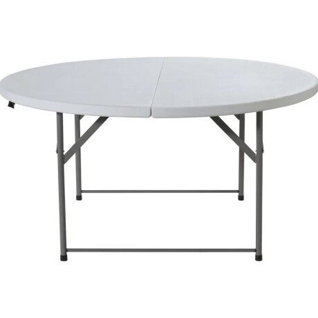 Mesa de exterior plegable blanca tipo maleta Mesa de exterior plegable blanca tipo maleta