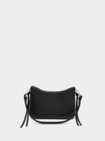 Bolso Bandolera Con Tiras Laterales negro