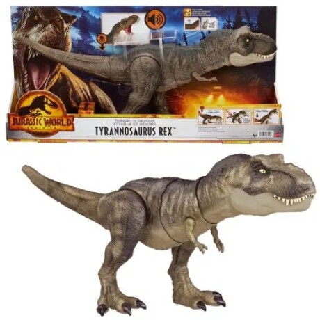 Dinosaurio Jurassic World T-rex Destroza y Devora 001