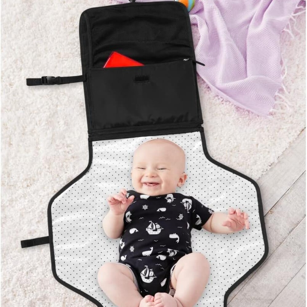 Cambiador portatil XL skip hop negro
