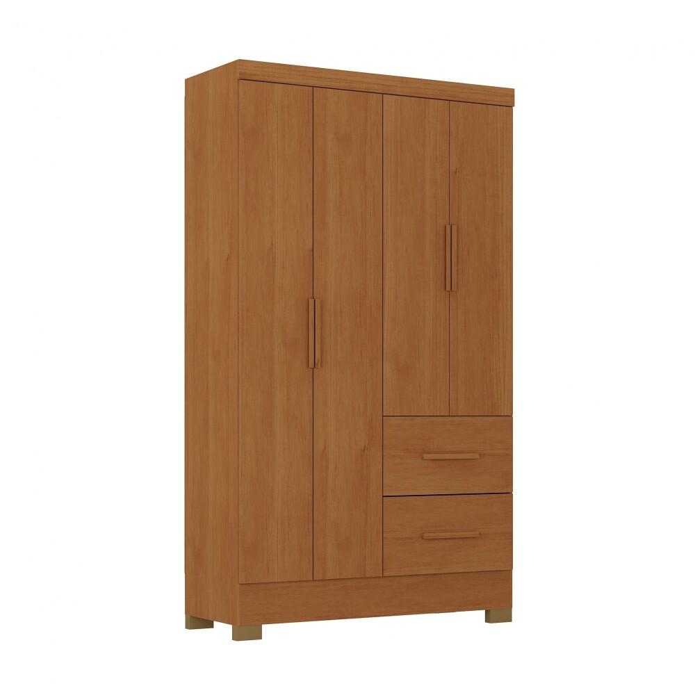 Ropero Primordial Max 4 Puertas 2 Cajones Cinamomo