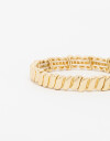 Pulseras Elásticas Metal Pulsera Elástica Torzada - Dorado