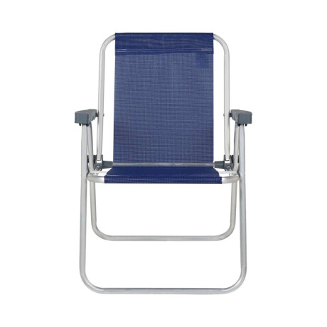 Silla Plegable De Aluminio 1 Posición Azul