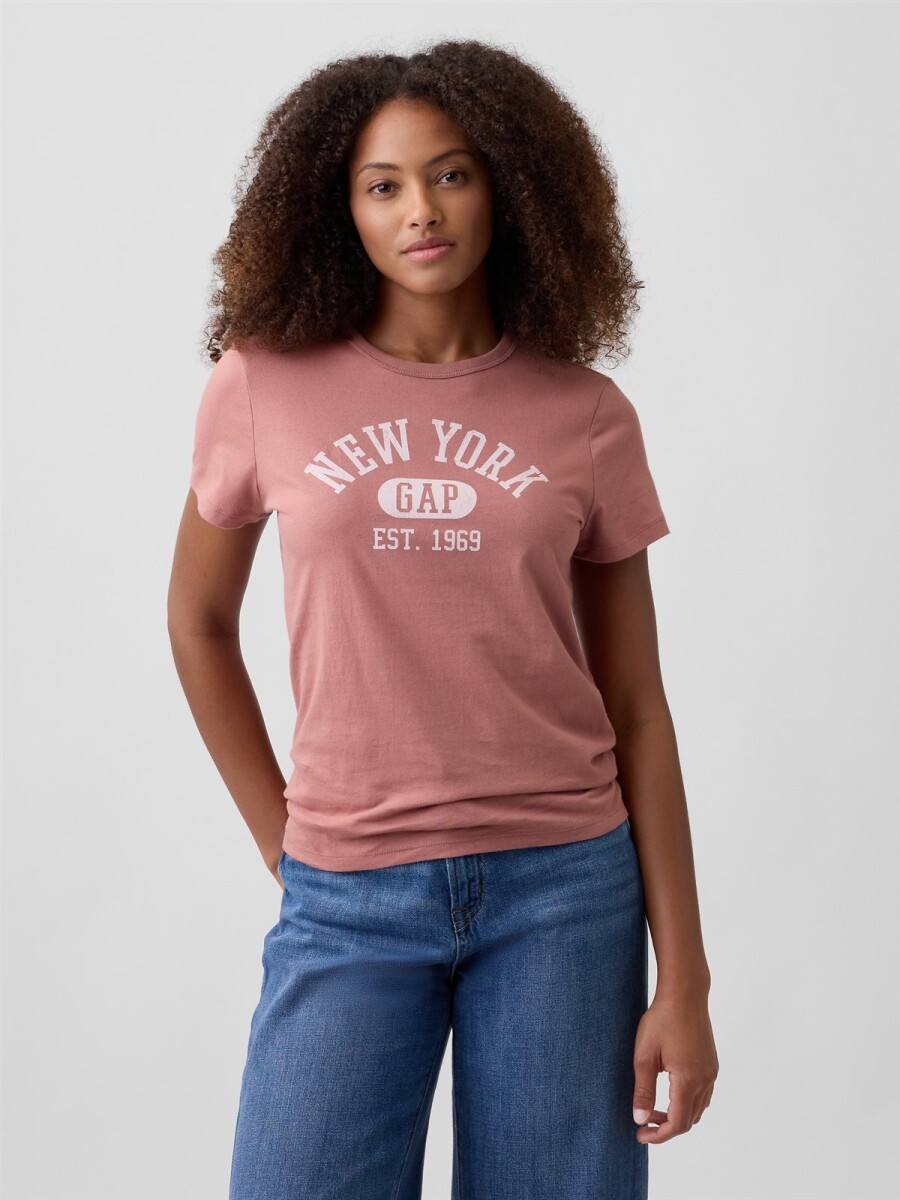 Remera Gràfico Manga Corta Mujer - Faded Cedar 