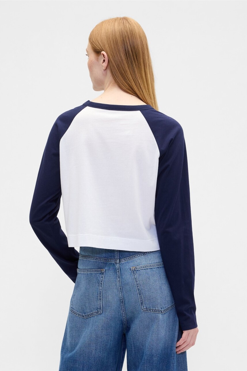 Remera Logo Gap Mujer Navy Uniform