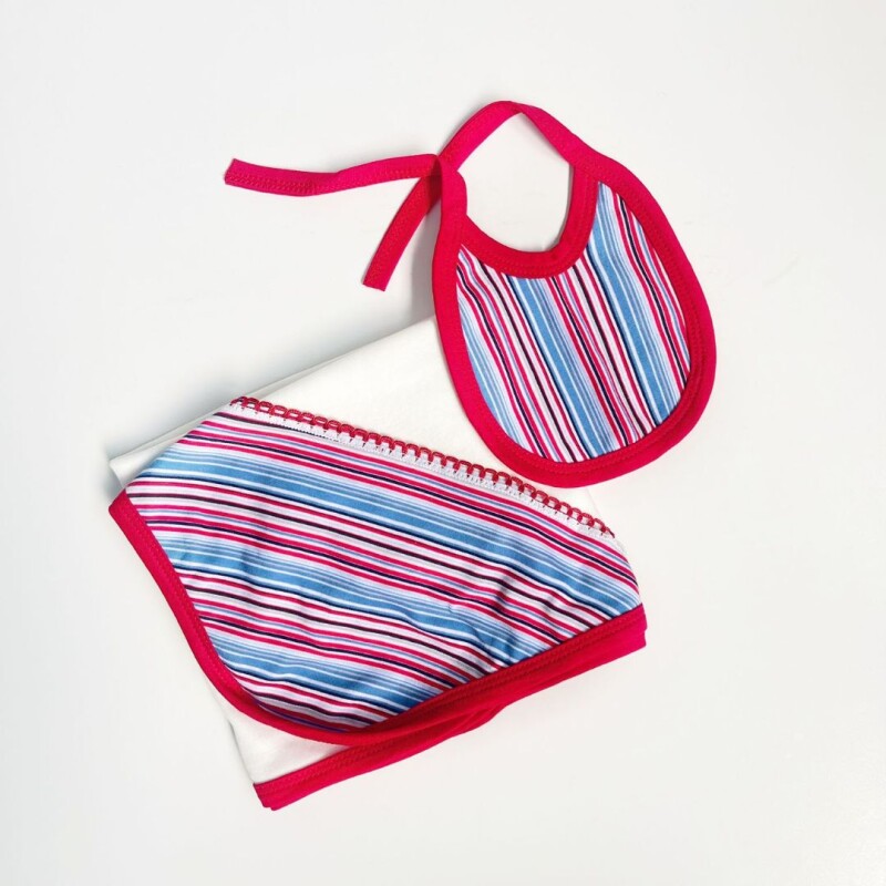 Set Mantita y Babero Rojo
