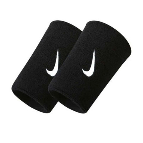 Muñequeras Nike Swoosh Doublewide Wristbands Unisex Negro