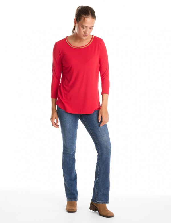 Remera Modal Canutillos ROJO