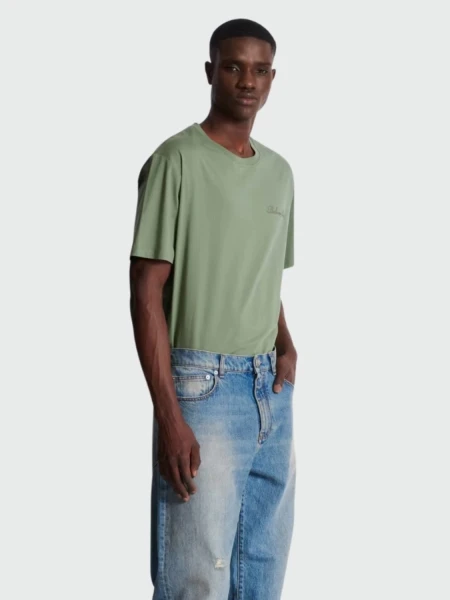 Balmain - Jean con efecto desgastado de corte holgado Azul