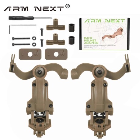 Adaptación de auricular para casco táctico Caqui