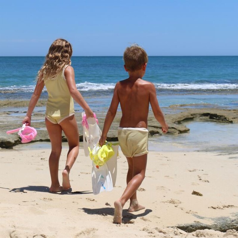 Set snorkel para niños Medium Yellow