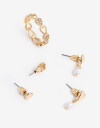 Bijouterie Set Metal Bijou Set Corazón Metal - Dorado