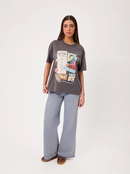 T-SHIRT RUSTY PRETORIA GRIS