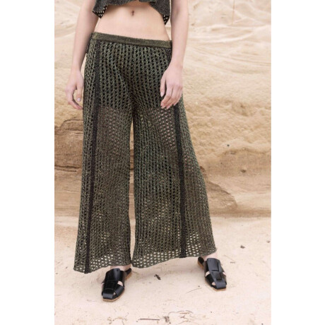 Pantalón Wide Hole Negro