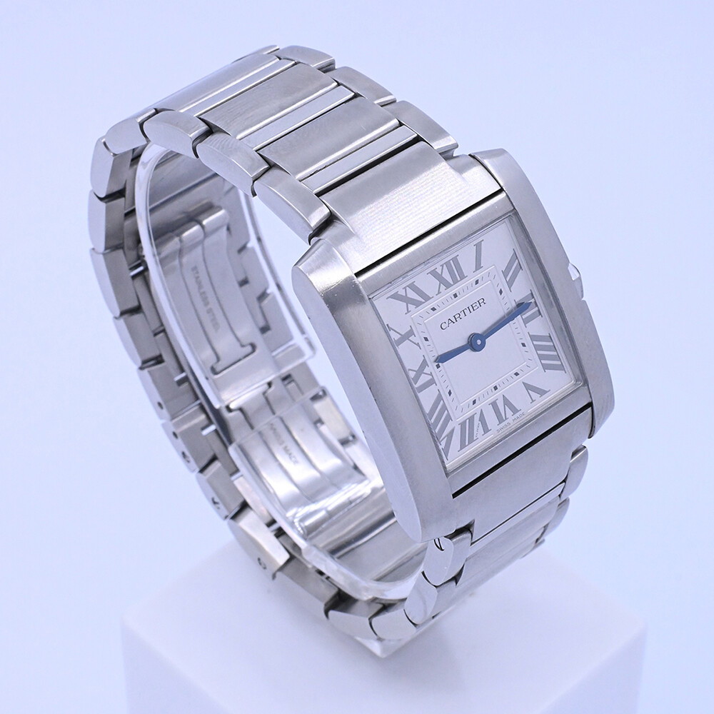 Cartier Tank Francaise mediano WSTA0074 quartz caja de acero 27 mm año 2024 con caja y papeles. Cartier Tank Francaise mediano WSTA0074 quartz caja de acero 27 mm año 2024 con caja y papeles.