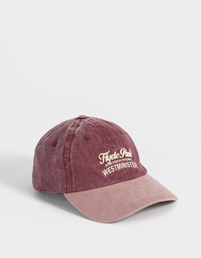 Caps Gorra Canvas Bordada - Violeta Uva