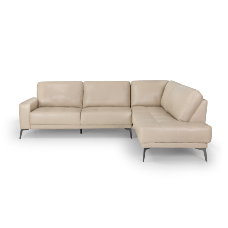 Rinconera Dakota - Cuero Básico - Chaise Derecho 519 (Beige)