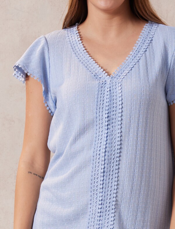 Blusa Pointelle CELESTE