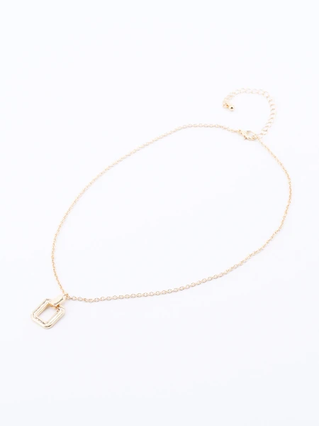 CADENA CON DIJE ESLABON DORADO