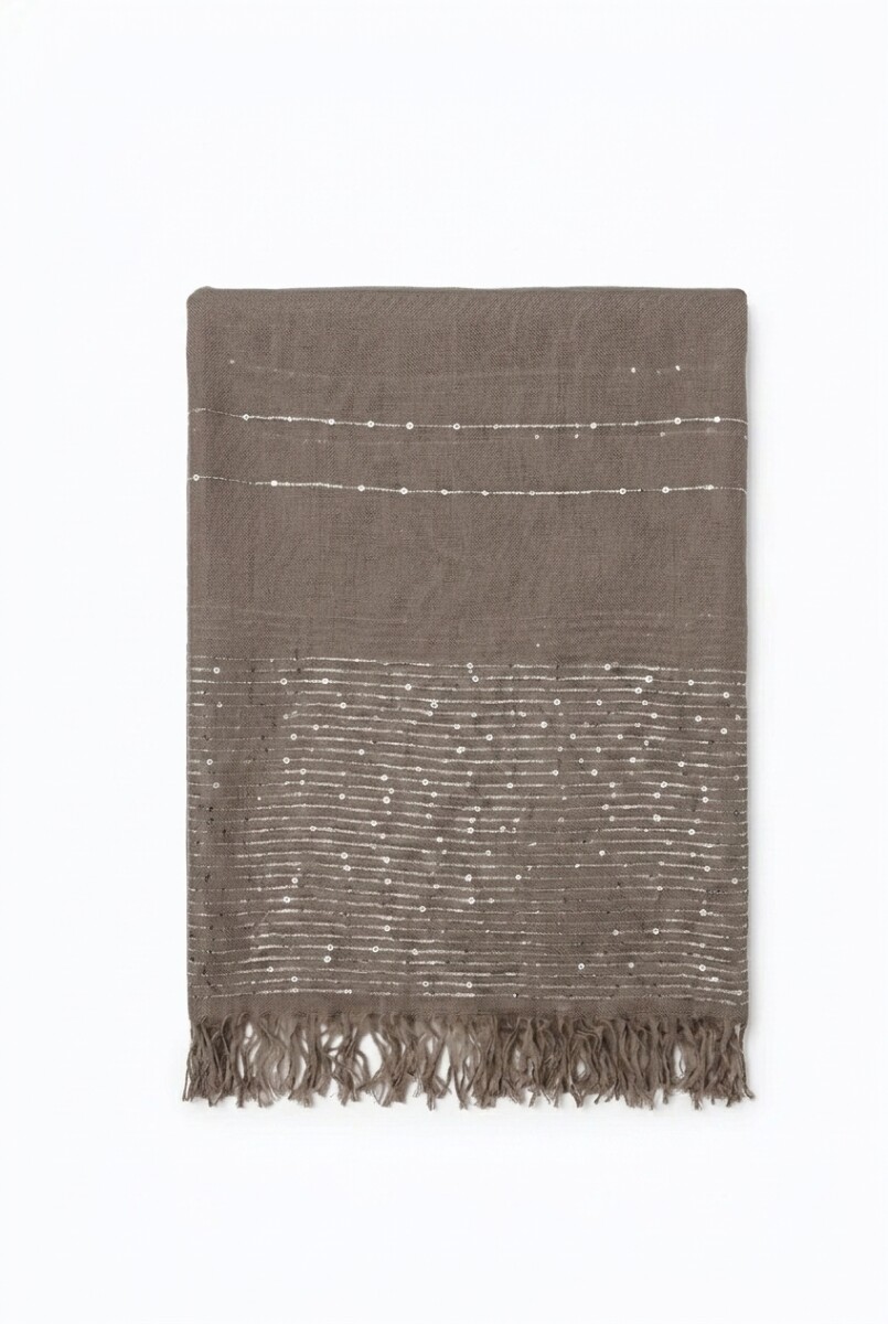 Pashmina brillos - topo 