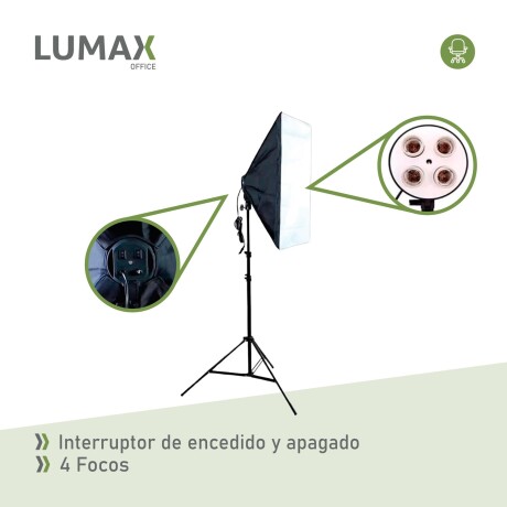 Softbox Luz para Fotografia o Video Con Atril 4 Portalamparas Softbox Luz para Fotografia o Video Con Atril 4 Portalamparas