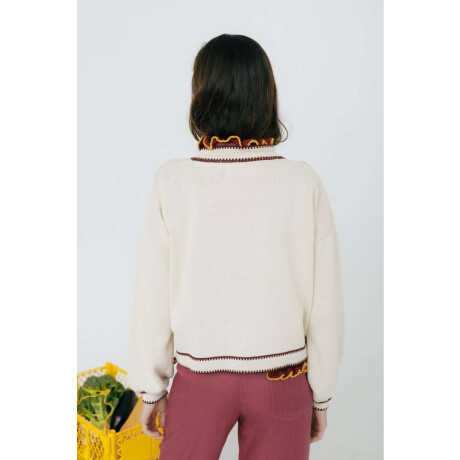 CARDIGAN TERRO LIMA Crudo