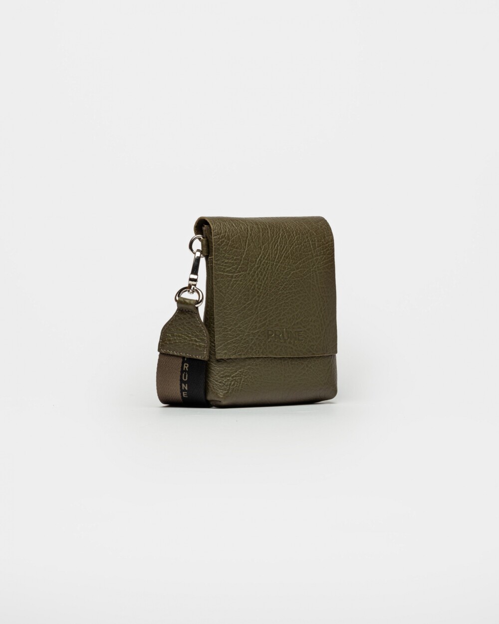 Mini Bag Olivia En Cuero Graneado Verde