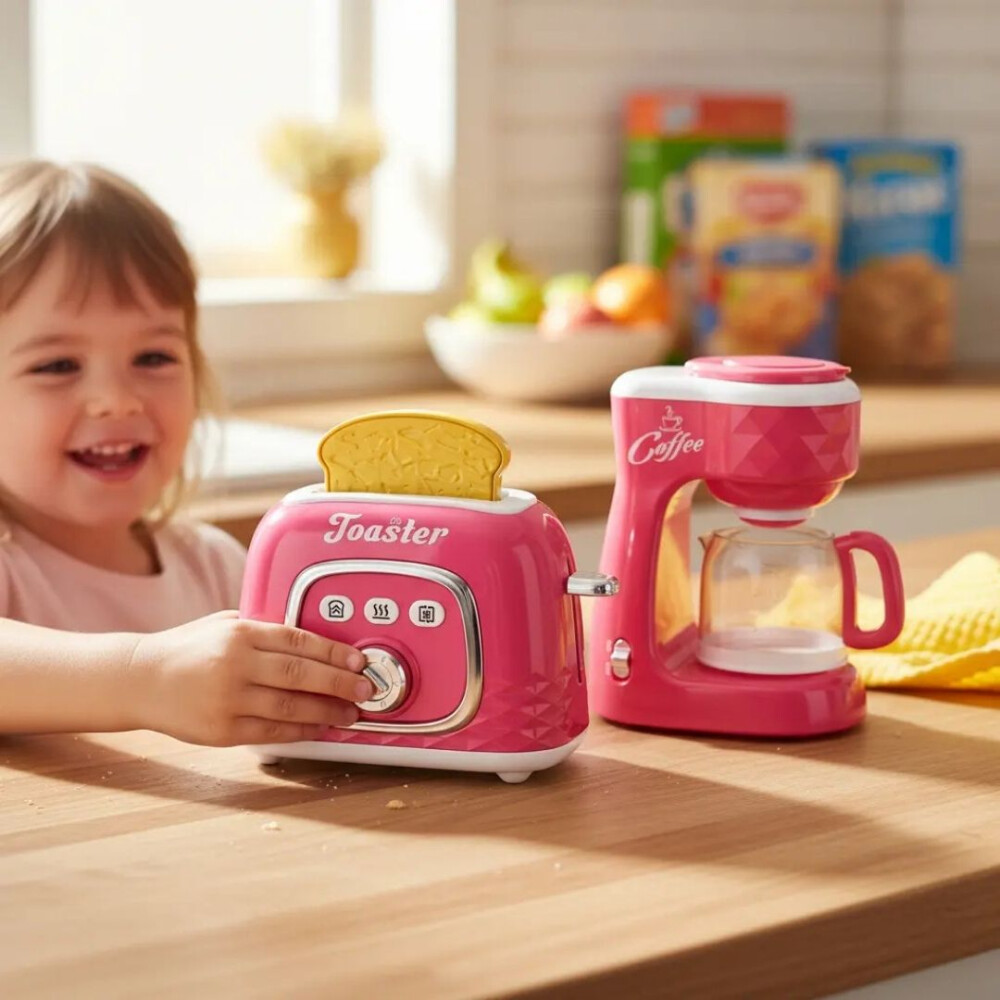 Set De Tostadora Y Cafetera Vintage Infantil Set De Tostadora Y Cafetera Vintage Infantil