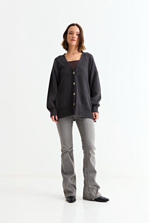 Cardigan oversized NEGRO