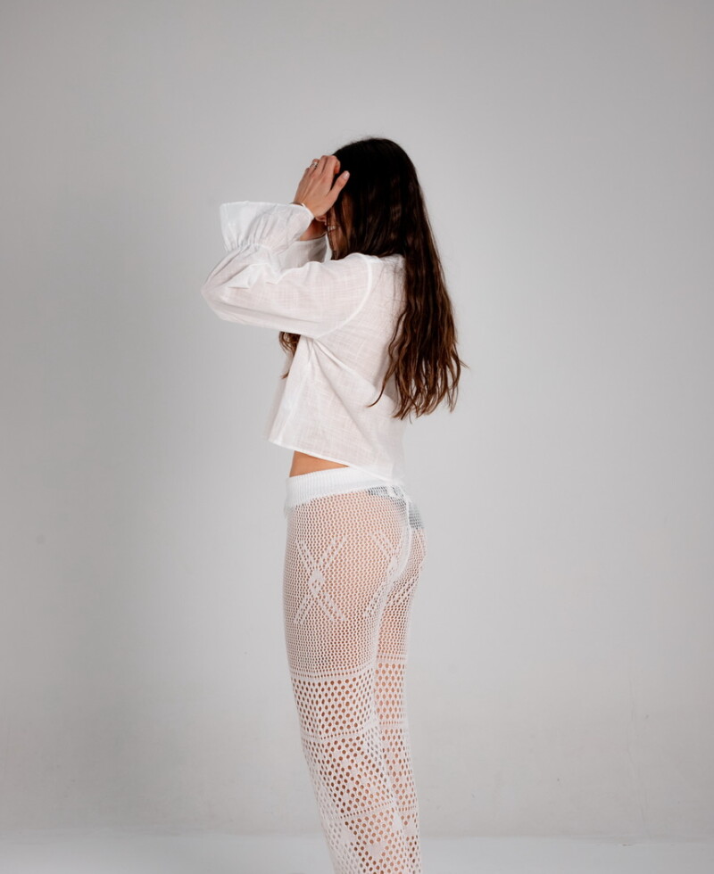 Pantalón calado blanco