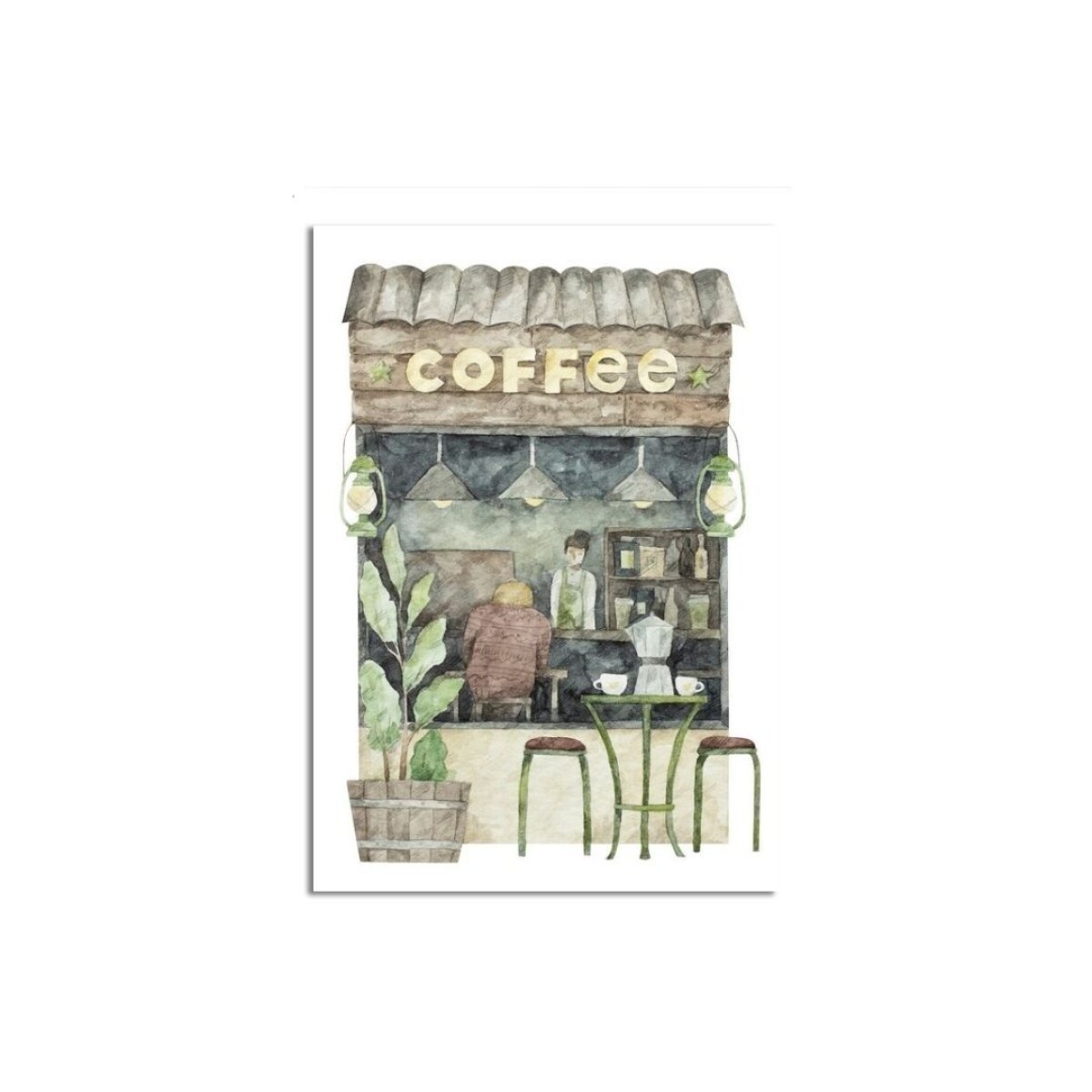 Cuadro Canvas 30x40cm - Cafetería 