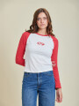 T-SHIRT SAULA RUSTY Rojo