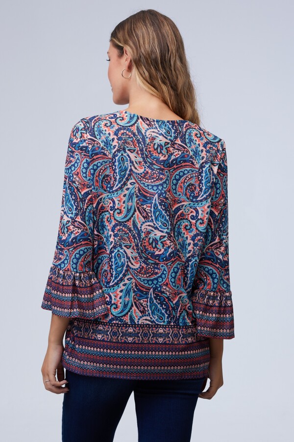 Blusa Print AZUL/MULTI