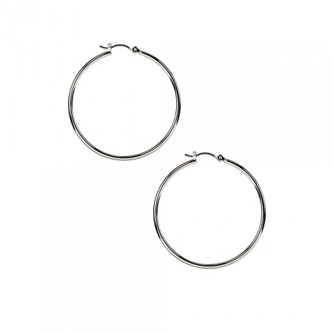 Pe Sil Hoop-Ec-2616 - Silver Silver