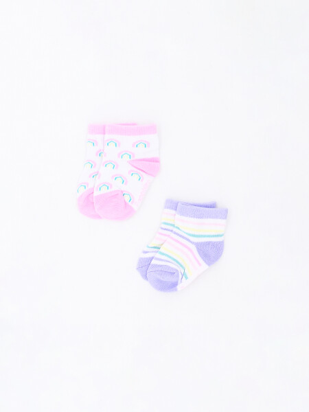 MEDIAS DE BEBE PACK X2 ESTAMPADO 3