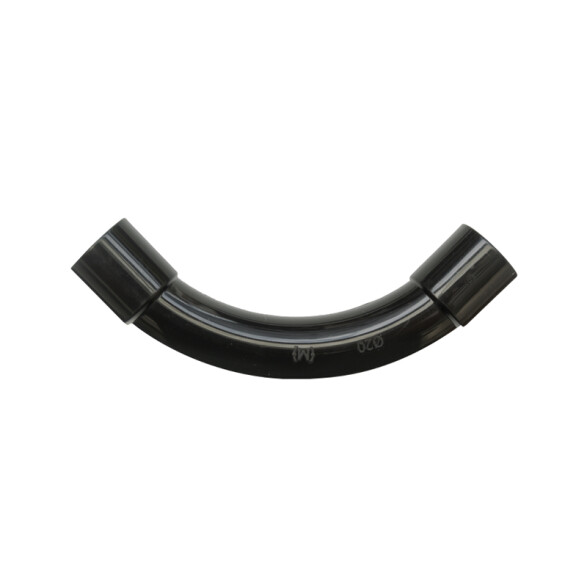 Curva 90° estanco Tubo-Tubo Ø25mm negro Tuboform C36210