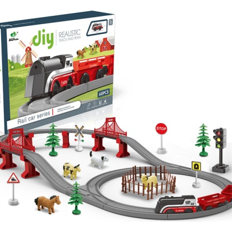 Juguete Tren De Carga Granja Con Accesorios Niños Juguete Tren De Carga Granja Con Accesorios Niños