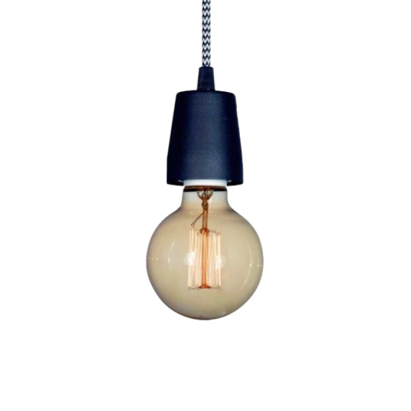 ""COLGANTE 1 LUZ ""VINTAGE"" E27 NEGRO " ""COLGANTE 1 LUZ ""VINTAGE"" E27 NEGRO "