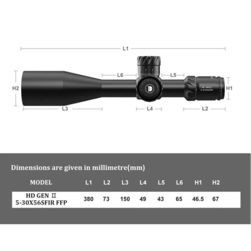 Mira Telescopica Discovery HD GEN-II 5-30x56 SFIR-Z Retículo Iluminado Mira Telescopica Discovery HD GEN-II 5-30x56 SFIR-Z Retículo Iluminado