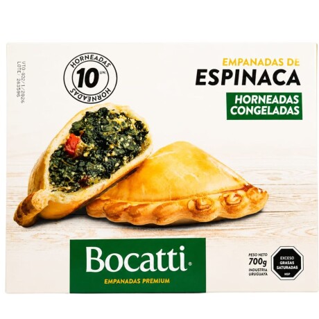 EMPANADAS DE ESPINACA BOCATTI PREMIUM X10 EMPANADAS DE ESPINACA BOCATTI PREMIUM X10