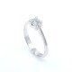 Anillo en oro 18k blanco y brillante. Anillo en oro 18k blanco y brillante.