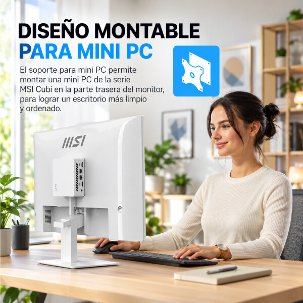 Monitor Msi Pro Mp273w E14a 27" Ips Full Hd 144 Hz MONITOR MSI PRO MP273W E14A 27" BLANCO