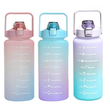 Botella Caramañola Motivacional 2L JTBAZ334 MORADO