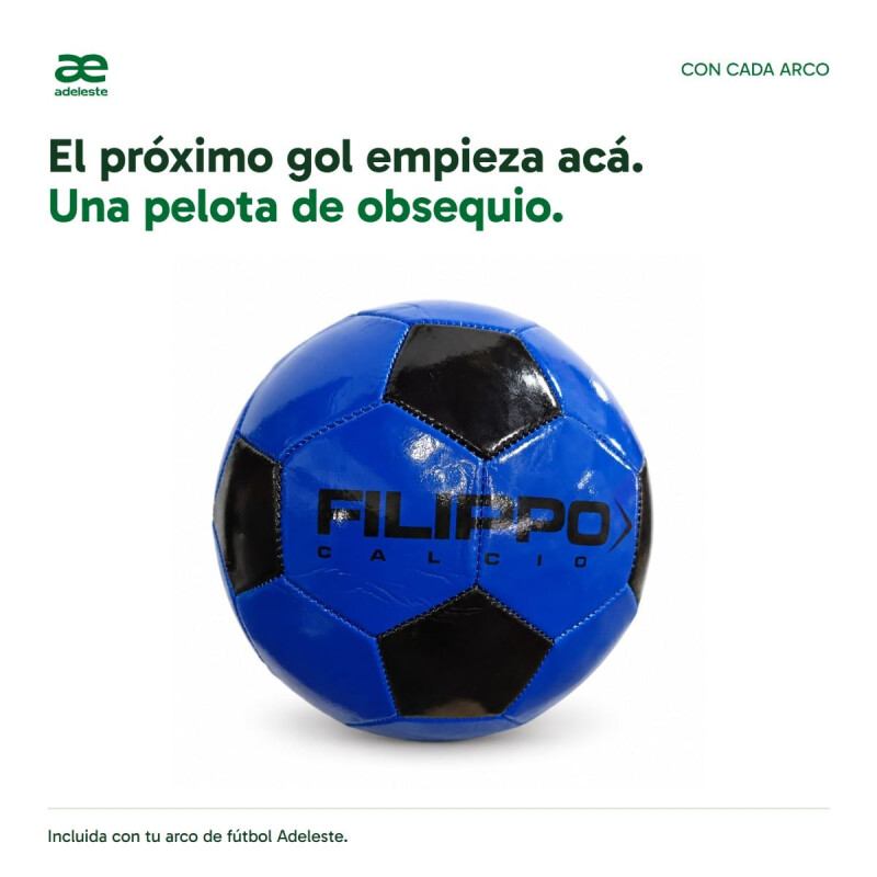 Arco de fútbol 5 de 3 × 2 m con red y pelota Arco de fútbol 5 de 3 × 2 m con red y pelota